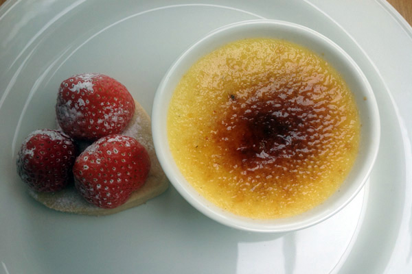 creme brulee best dessert and coffee 4vicars restaurant Armagh